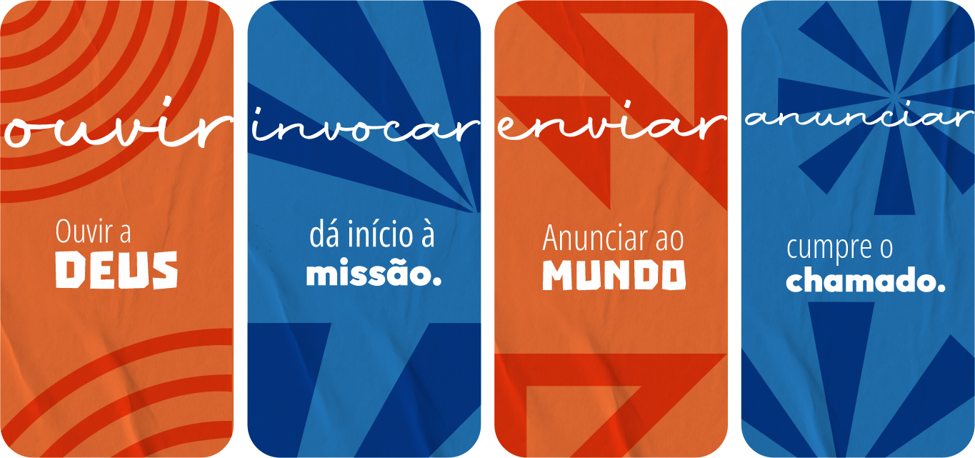 Ouvir a Deus • Invocar dá início à missão • Enviar – Anunciar ao Mundo • Anunciar cumpre o chamado